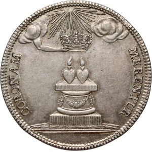 August III, 2/3 talara (gulden) zaślubinowe 1738, Drezno