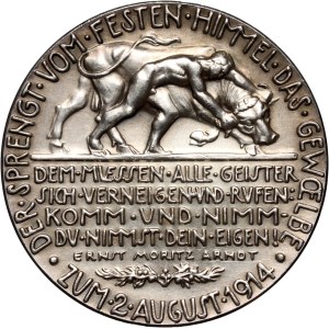 Germany, Medal from 1914, Mobilization of German troops, Goetz