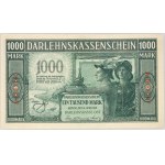 Banknoty niemieckich władz okupacyjnych, Darlehnskasse Ost, 1000 marek 4.04.1918, Kowno, seria A