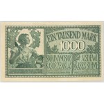 Banknoty niemieckich władz okupacyjnych, Darlehnskasse Ost, 1000 marek 4.04.1918, Kowno, seria A