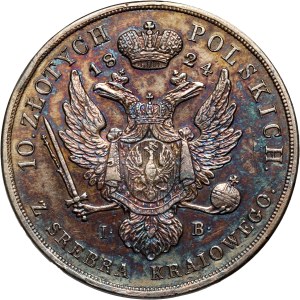 Królestwo Kongresowe, Aleksander I, 10 złotych 1824 IB, Warszawa
