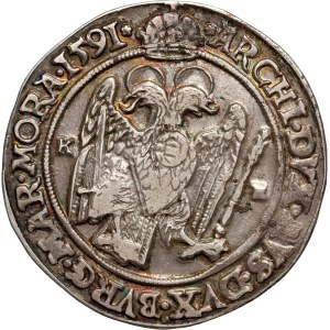 Hungary, Rudolf II, Thaler 1591 KB, Kremnica