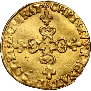 Henryk III Walezy, ecu d'or au soleil 1589 A, Paryż