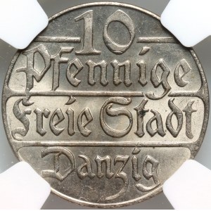 Wolne Miasto Gdańsk, 10 fenigów 1923, Berlin