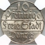Wolne Miasto Gdańsk, 10 fenigów 1923, Berlin