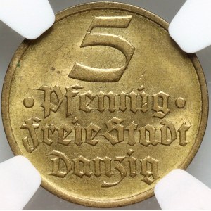 Wolne Miasto Gdańsk, 5 fenigów 1932, Berlin