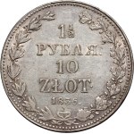 Zabór rosyjski, Mikołaj I, 1 1/2 rubla = 10 złotych 1836 MW, Warszawa