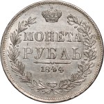 Zabór rosyjski, Mikołaj I, rubel 1844 MW, Warszawa
