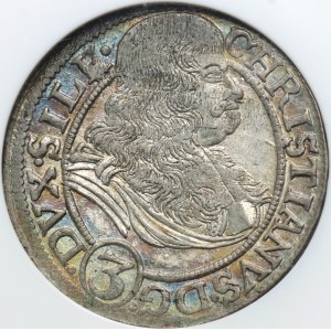 Śląsk, Księstwo Brzesko-Legnicko-Wołowskie, Chrystian Wołowski, 3 krajcary 1670 CB, Brzeg