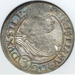 Śląsk, Księstwo Brzesko-Legnicko-Wołowskie, Chrystian Wołowski, 3 krajcary 1670 CB, Brzeg