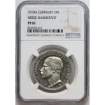 Germany, Hesse-Darmstadt, Ernest Ludwig, 3 Mark 1910 A, Berlin, PROOF