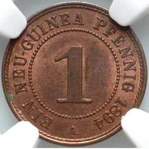 Germany, German New Guinea, Pfennig 1894 A, Berlin
