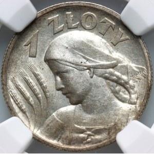II RP, 1 złoty 1925, Londyn, Żniwiarka