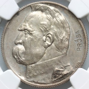 II RP, 5 złotych 1934, Warszawa, Józef Piłsudski, Orzeł Strzelecki, PRÓBA