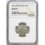 Księstwo Warszawskie, Fryderyk August I, 10 groszy 1813 IB, Warszawa