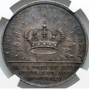 Stanisław August Poniatowski, medal koronacyjny z 1764 roku
