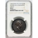 Stanisław August Poniatowski, medal koronacyjny z 1764 roku