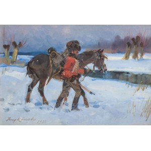 Jerzy Kossak, Strzelec konny w drodze, 1930 r.