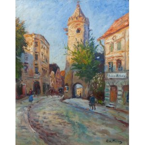 Richard Kant, Klodzko Gate in Paczkow, circa 1920.