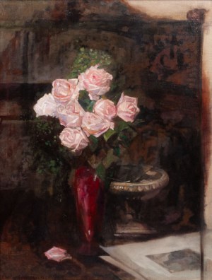 Bolesław Czedekowski, Martwa natura z różami, 1915 r.