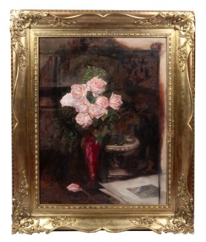 Bolesław Czedekowski, Martwa natura z różami, 1915 r.