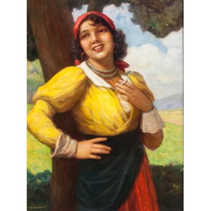 Béla Iványi Grünwald, Ragazza con sigaretta, 1935.