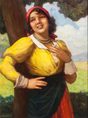 Béla Iványi Grünwald, Dziewczyna z papierosem, 1935 r.