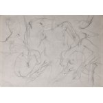 Franciszek Starowieyski, Study of the Nude - double-sided, 1980s/90s.