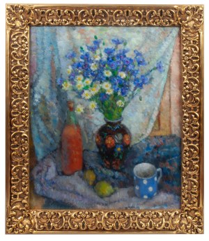 Jan Książek, Martwa natura z kwiatami, 1947 r.
