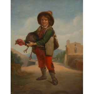 Enrico Gaeta, Boy with turkey, circa 1870.