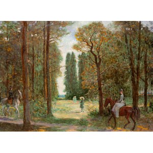 Tadeusz Barwecki - Szewczyk, Scene in the Park
