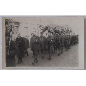 Jarosław. Rue Grunwaldzka, 1938. Procession à l'occasion de la fête du Christ-Roi