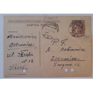 Ostrowiec Świętokrzyski Karta pocztowa 1939 r.