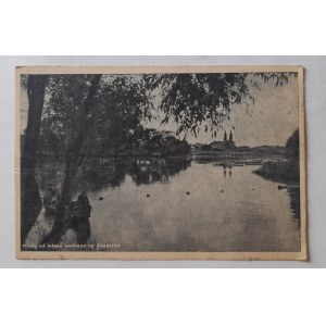 Augustów. Blick von der Wassermühle auf Augustów.