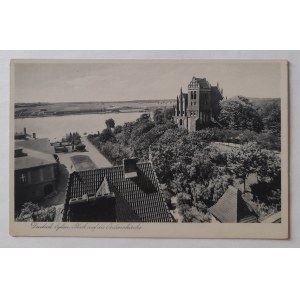 Iława. German: Eylau. (View of the lake and the church)