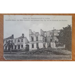 Gołdap. War damage.