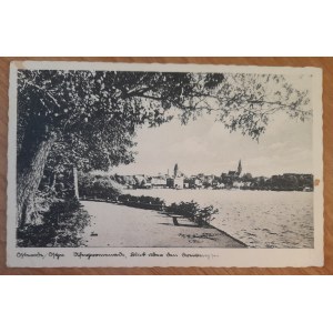Ostróda. Osterode. (View of the city from the lake.)