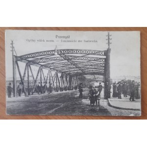 Przemyśl: General view of the bridge. Total view of the San Bridge.