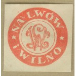 11 Fundraising stamp — For Lviv and Vilnius, red-and-white print,
