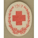 13 Fundraising stamp — Nowy Sącz, May 28, 1917, Red Cross, red-and-white print,