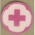13 Fundraising stamp - Nowy Sącz, April 24, 1917, Performance for the Red Cross, red-and-white print,