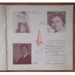 Programm des 21. Festivals der Soldatenlieder in Kołobrzeg 1987. Zahlreiche Autogramme