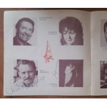 Programm des 21. Festivals der Soldatenlieder in Kołobrzeg 1987. Zahlreiche Autogramme