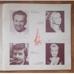 Programm des 21. Festivals der Soldatenlieder in Kołobrzeg 1987. Zahlreiche Autogramme