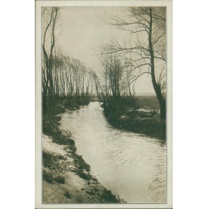 18 LA RIVIÈRE KAMIENNA PRÈS DE ĆMIELÓW - Série « Paysages de Pologne II » - 4, photo de St. Thugutt, conception graphique de MW, Éd. Polsk. Société de tourisme, Varsovie, 1913, B.W.S. [Imprimerie B. Wierzbicki et Cie, Varsovie],