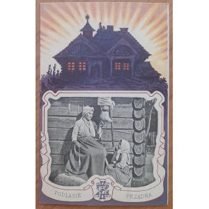 Podlasie. Prządka.