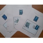 Set of 49 exhibition sheets of stamps titled "1972 Summer Olympic Games in Munich"