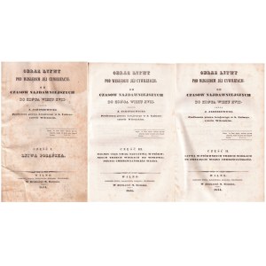 Józef Jaroszewicz, Description of Lithuania, 3 volumes, 1844-1845
