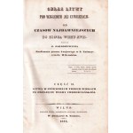 Józef Jaroszewicz, Description of Lithuania, 3 volumes, 1844-1845