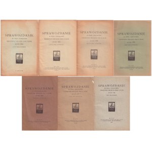 Annual Reports of the Vilnius Society of Friends of Science, 7 books, 1932-1939